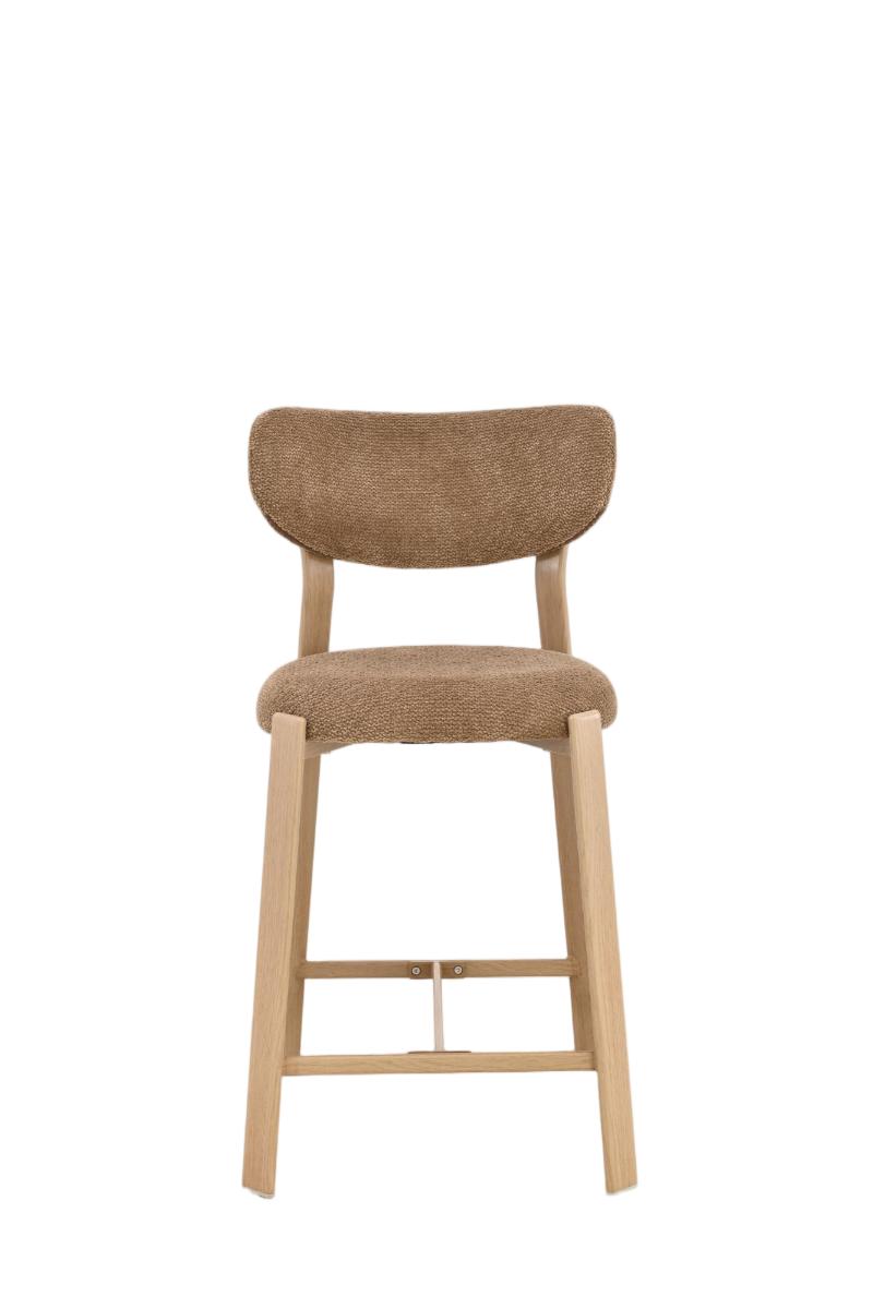Chaise haute tabouret de bar en tissu anti tache, 50x54xH96CM - LORA