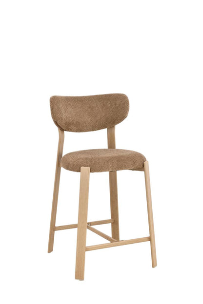 Chaise haute tabouret de bar en tissu anti tache, 50x54xH96CM - LORA