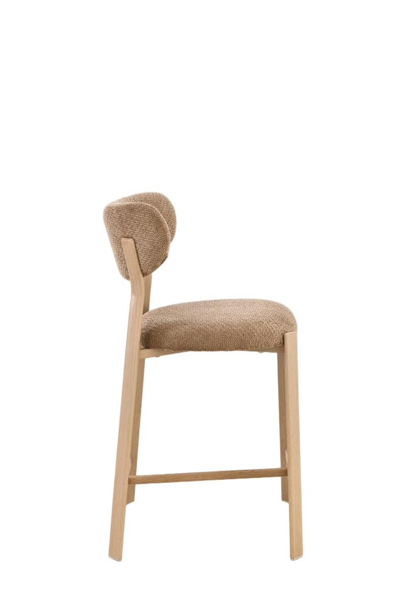 Chaise haute tabouret de bar en tissu anti tache, 50x54xH96CM - LORA