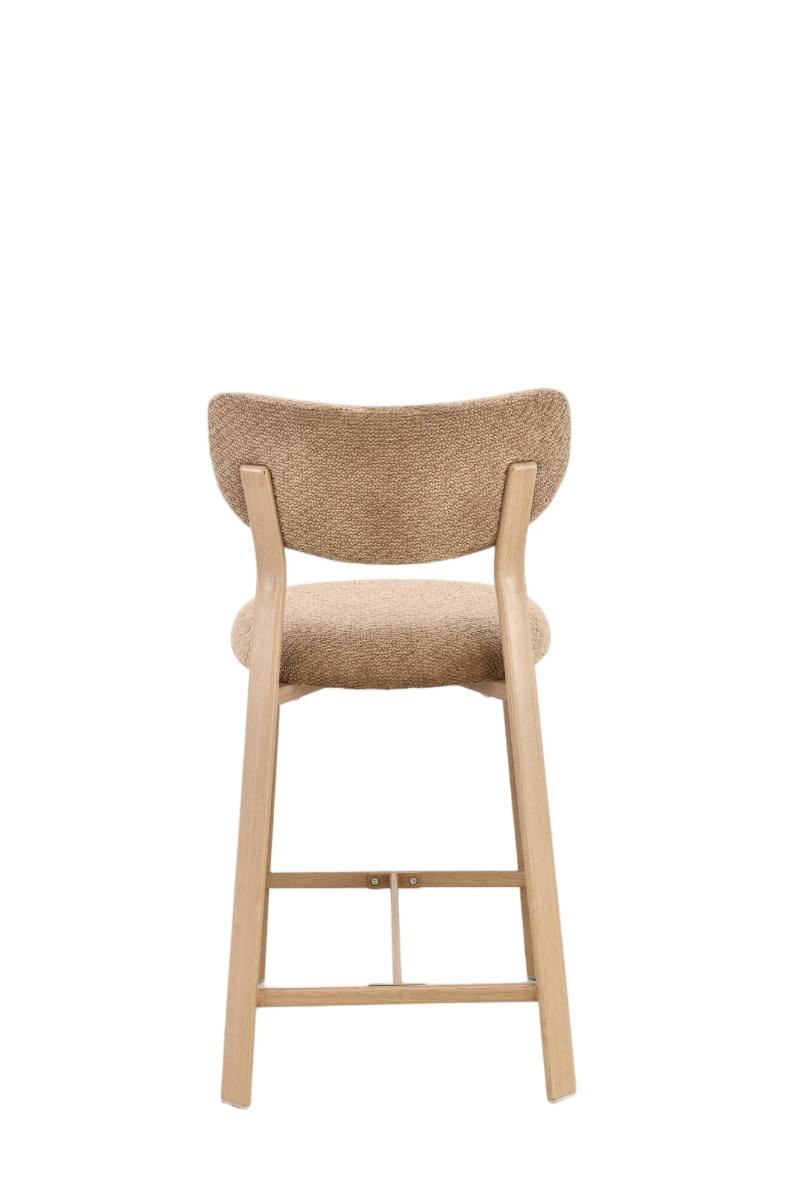 Chaise haute tabouret de bar en tissu anti tache, 50x54xH96CM - LORA