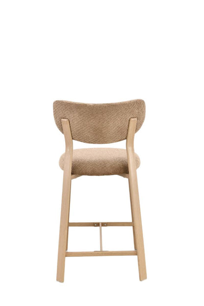 Chaise haute tabouret de bar en tissu anti tache, 50x54xH96CM - LORA