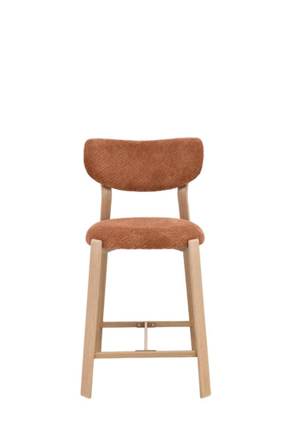 Chaise haute tabouret de bar en tissu anti tache, 50x54xH96CM - LORA