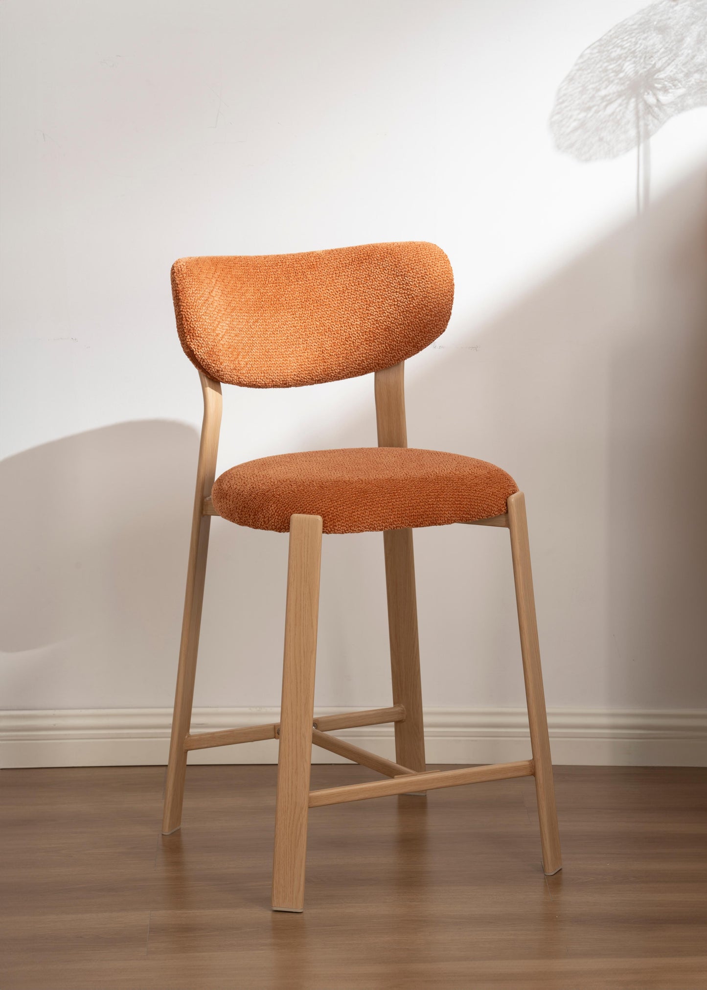 Chaise haute tabouret de bar en tissu anti tache, 50x54xH96CM - LORA