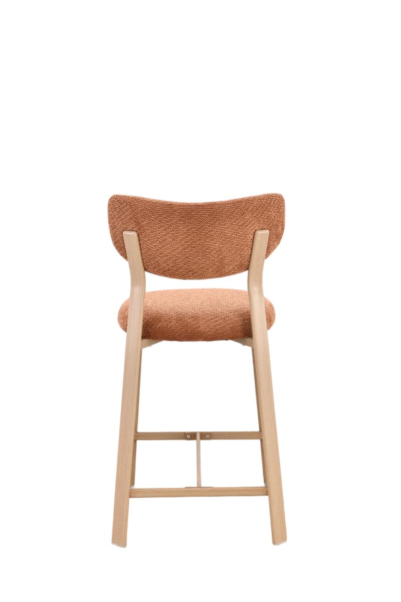 Chaise haute tabouret de bar en tissu anti tache, 50x54xH96CM - LORA