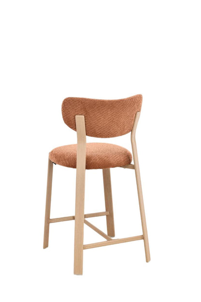 Chaise haute tabouret de bar en tissu anti tache, 50x54xH96CM - LORA