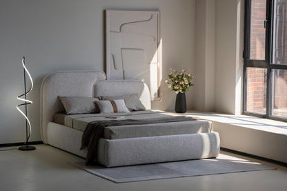 Lit avec sommier en tissu anti tâche -Mont Blanc