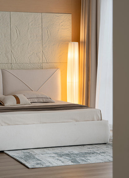 Lit en tissu avec sommier KuBo