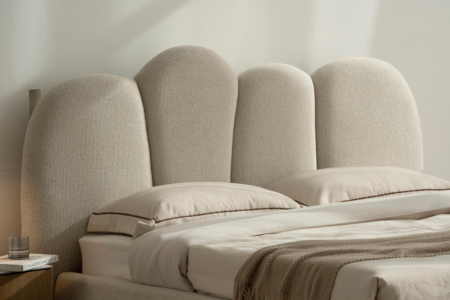 Lit en tissu avec sommier Urban