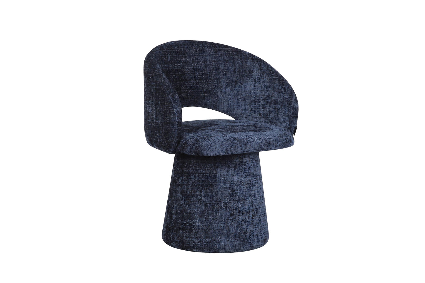 Chaise pivotante en tissu anti tache, 60x55,5xH77CM - ELIANA