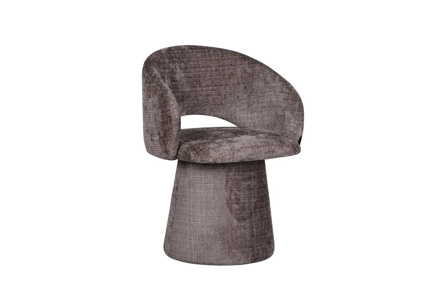 Chaise pivotante en tissu anti tache, 60x55,5xH77CM - ELIANA