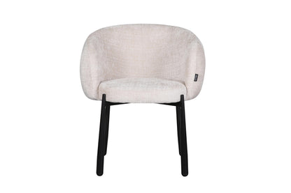 Chaise en tissu anti tache, 68x64xH79CM - LEAH