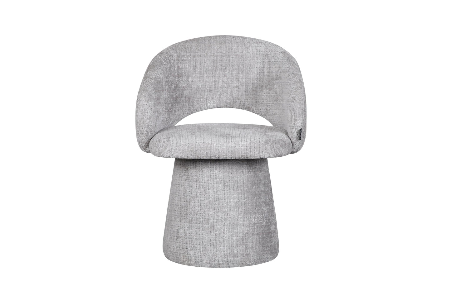 Chaise pivotante en tissu anti tache, 60x55,5xH77CM - ELIANA