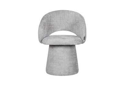 Chaise pivotante en tissu anti tache, 60x55,5xH77CM - ELIANA