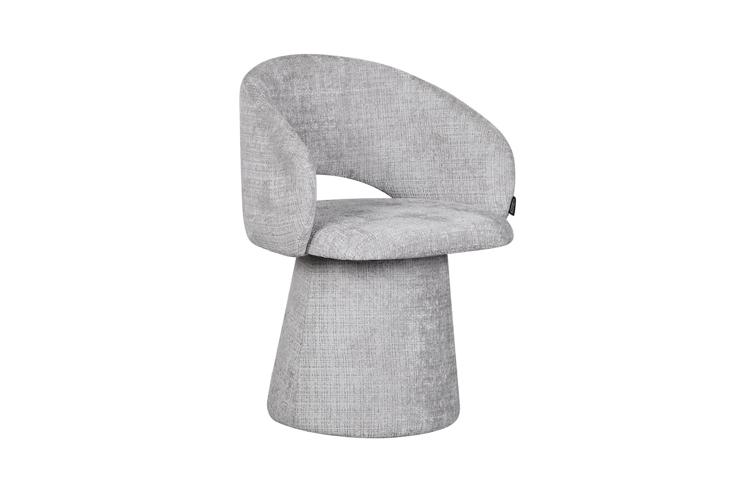 Chaise pivotante en tissu anti tache, 60x55,5xH77CM - ELIANA