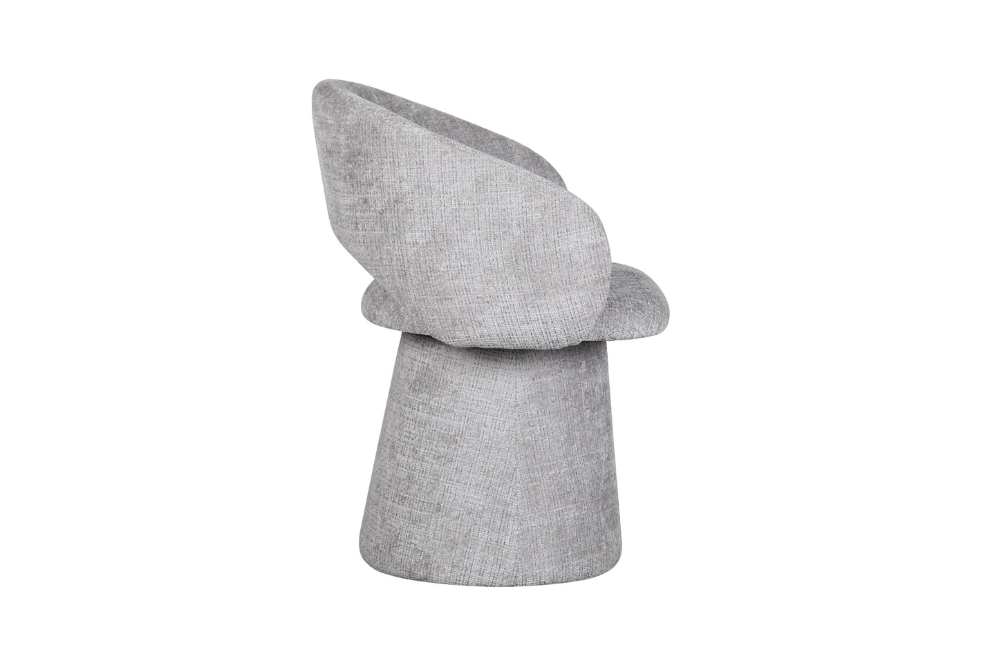 Chaise pivotante en tissu anti tache, 60x55,5xH77CM - ELIANA