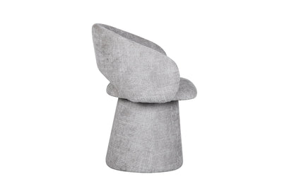 Chaise pivotante en tissu anti tache, 60x55,5xH77CM - ELIANA