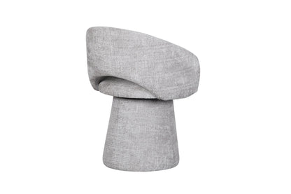 Chaise pivotante en tissu anti tache, 60x55,5xH77CM - ELIANA
