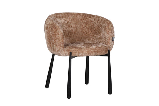 Chaise en tissu anti tache, 68x64xH79CM - LEAH