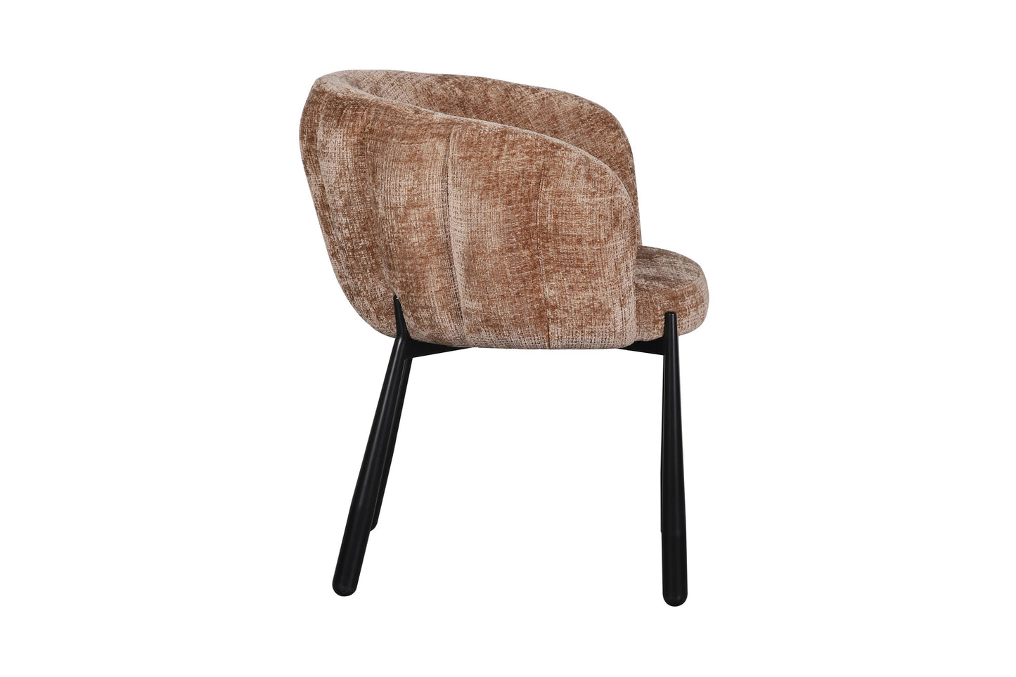 Chaise en tissu anti tache, 68x64xH79CM - LEAH
