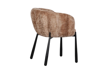 Chaise en tissu anti tache, 68x64xH79CM - LEAH