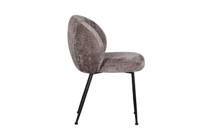 Chaise en tissu anti tache, 58x60xH82,5CM - SHIREL