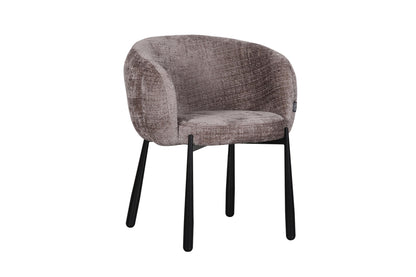 Chaise en tissu anti tache, 68x64xH79CM - LEAH