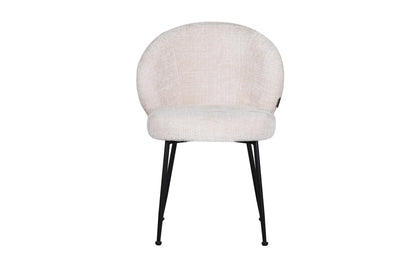 Chaise en tissu anti tache, 58x60xH82,5CM - SHIREL