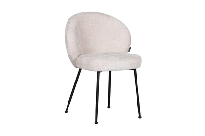 Chaise en tissu anti tache, 58x60xH82,5CM - SHIREL