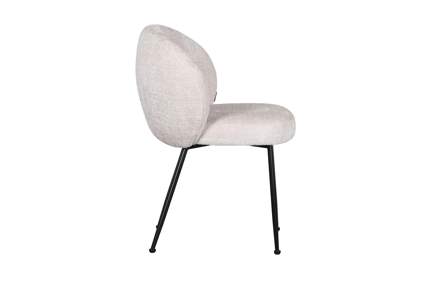 Chaise en tissu anti tache, 58x60xH82,5CM - SHIREL