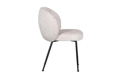 Chaise en tissu anti tache, 58x60xH82,5CM - SHIREL