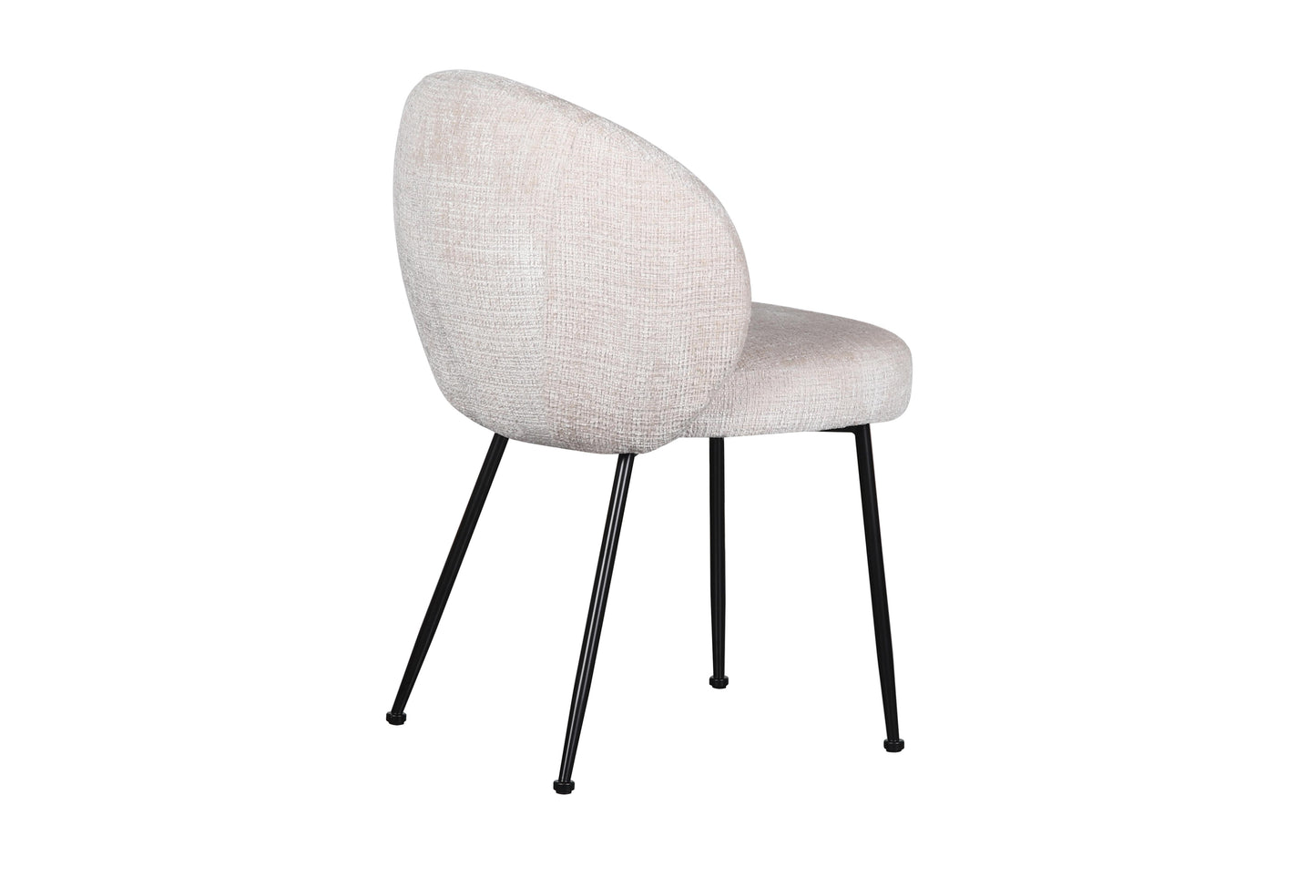 Chaise en tissu anti tache, 58x60xH82,5CM - SHIREL