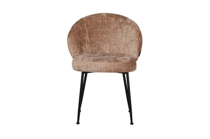 Chaise en tissu anti tache, 58x60xH82,5CM - SHIREL