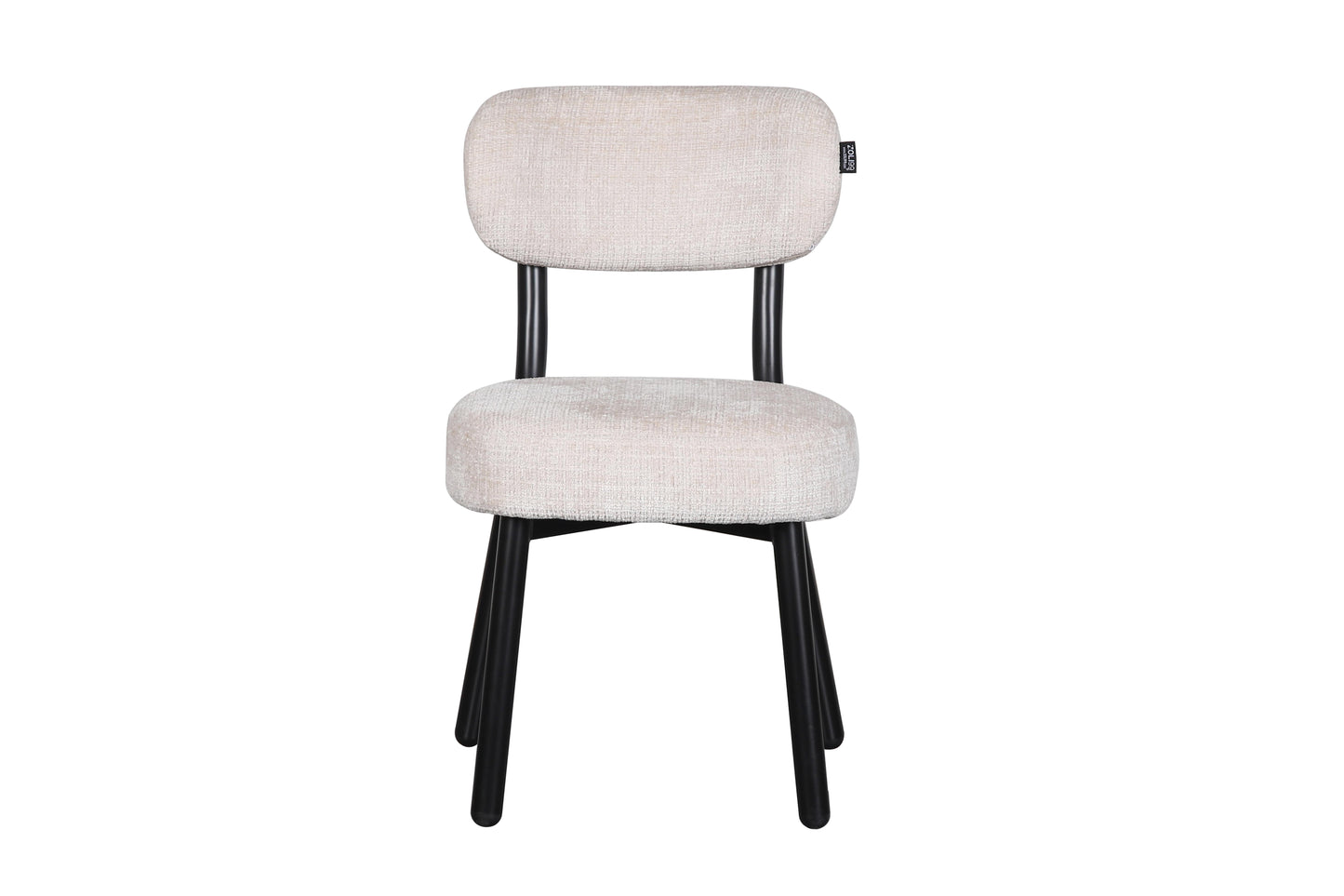 Chaise en tissu anti tache, 50x56xH85,5CM - ELLA