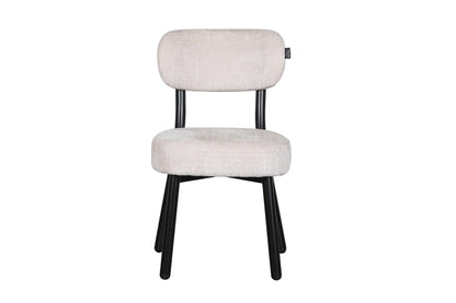 Chaise en tissu anti tache, 50x56xH85,5CM - ELLA