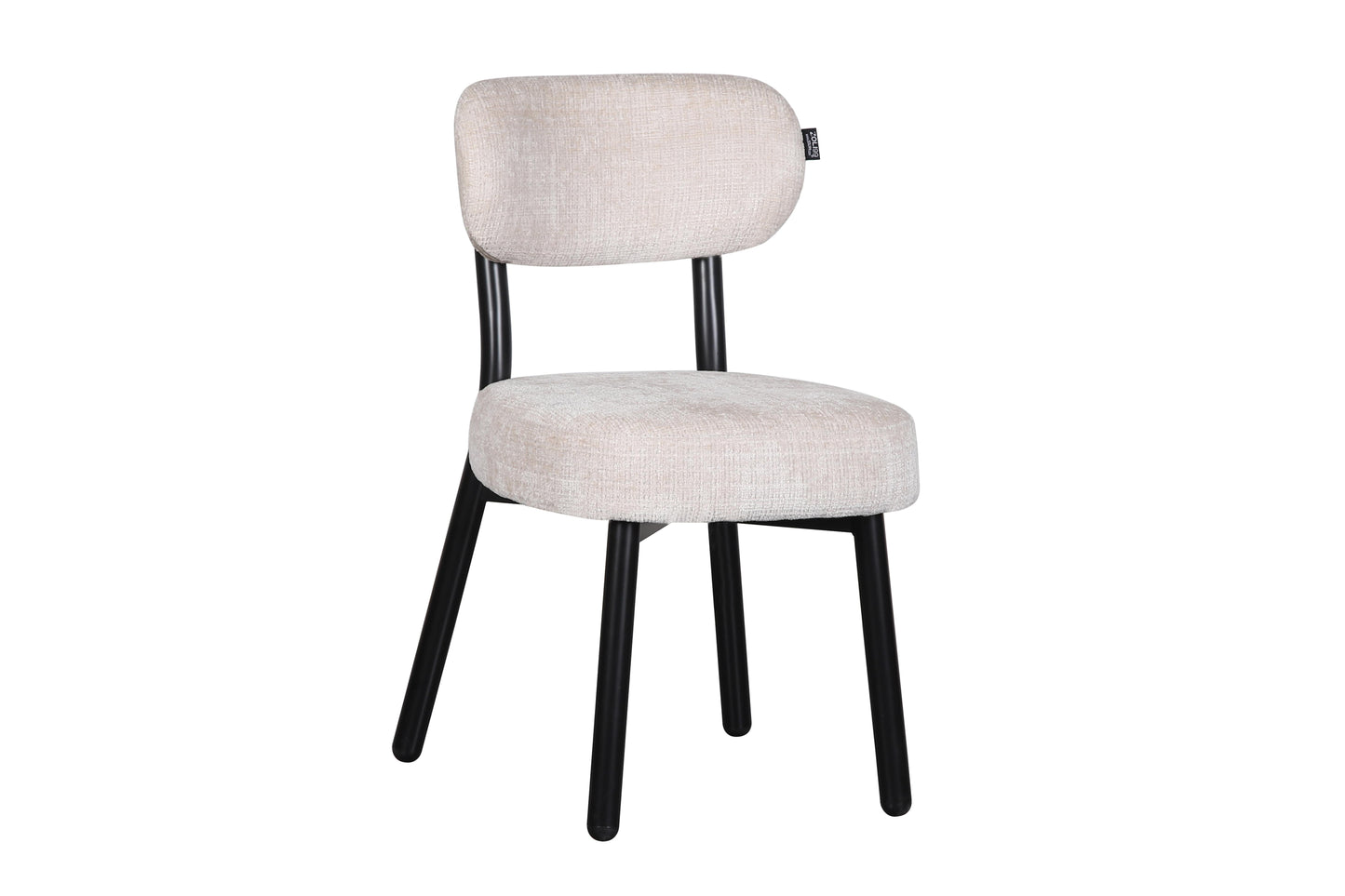 Chaise en tissu anti tache, 50x56xH85,5CM - ELLA