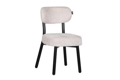 Chaise en tissu anti tache, 50x56xH85,5CM - ELLA