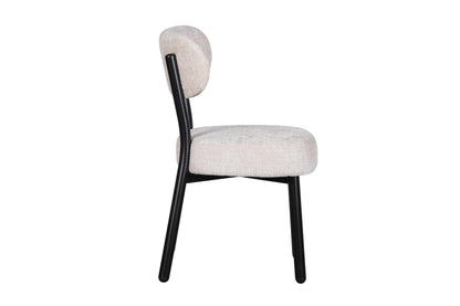 Chaise en tissu anti tache, 50x56xH85,5CM - ELLA