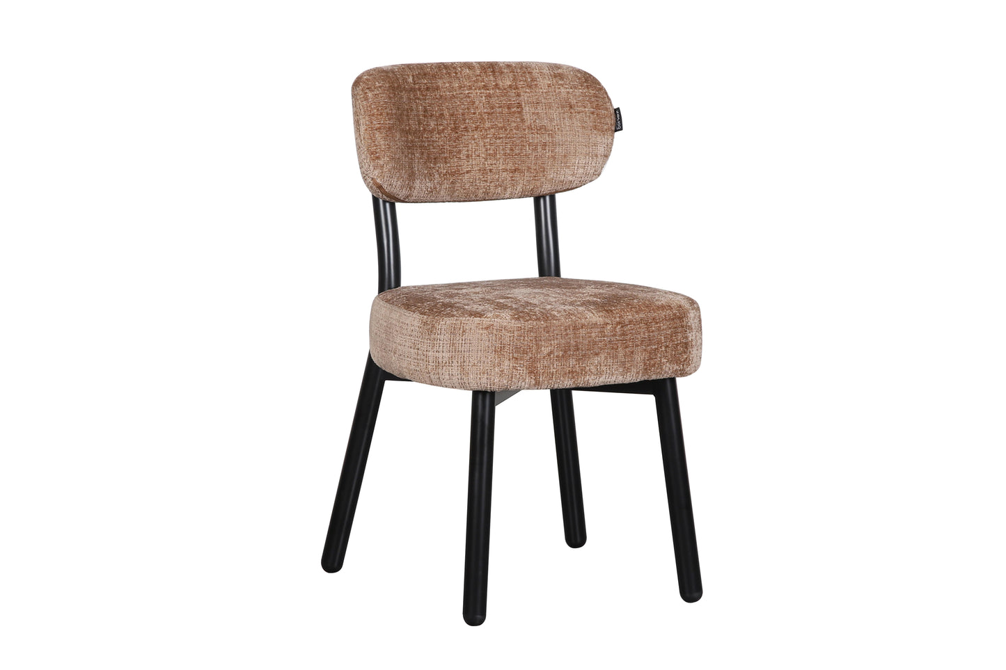 Chaise en tissu anti tache, 50x56xH85,5CM - ELLA