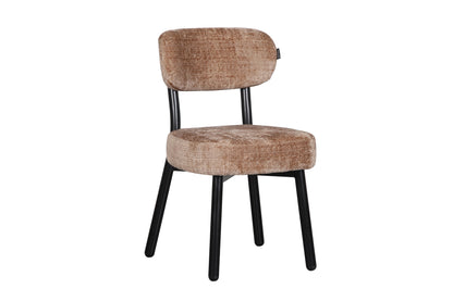 Chaise en tissu anti tache, 50x56xH85,5CM - ELLA