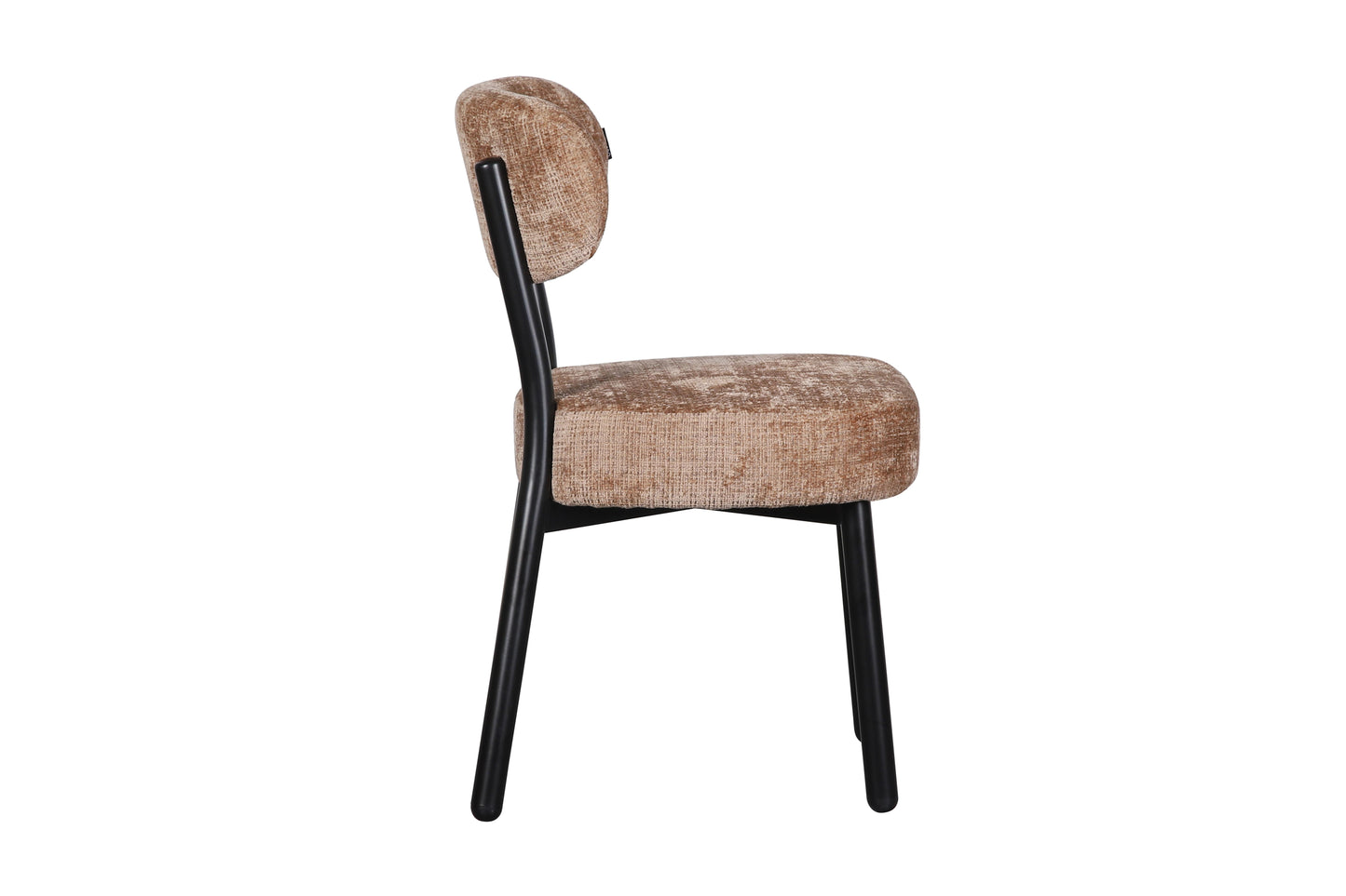 Chaise en tissu anti tache, 50x56xH85,5CM - ELLA