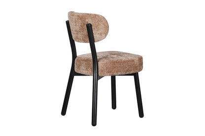 Chaise en tissu anti tache, 50x56xH85,5CM - ELLA