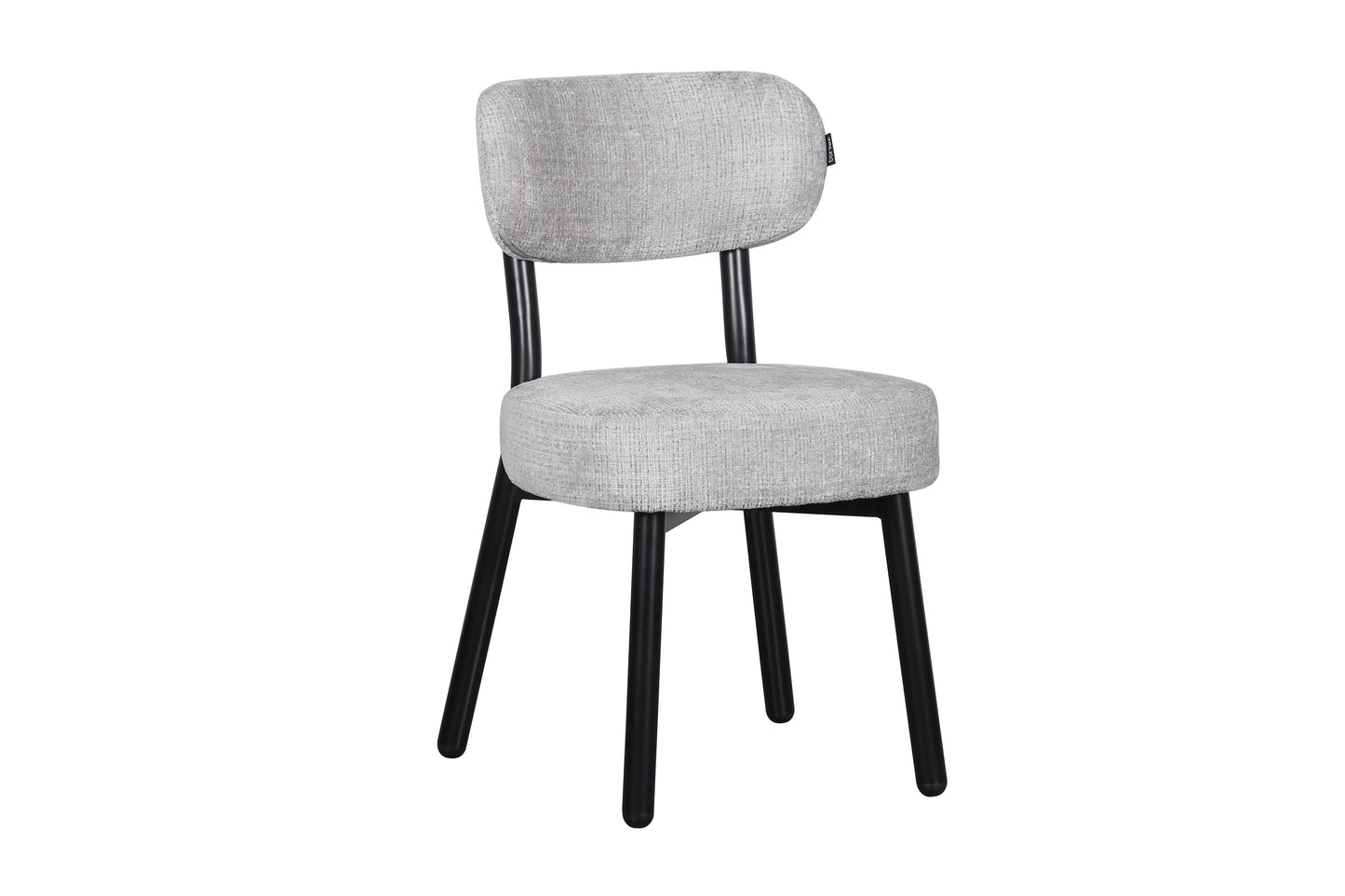 Chaise en tissu anti tache, 50x56xH85,5CM - ELLA