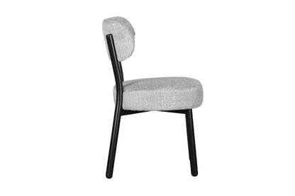Chaise en tissu anti tache, 50x56xH85,5CM - ELLA