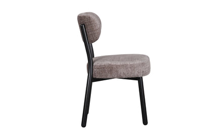 Chaise en tissu anti tache, 50x56xH85,5CM - ELLA