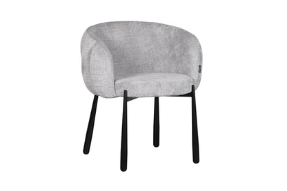 Chaise en tissu anti tache, 68x64xH79CM - LEAH