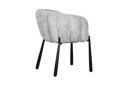 Chaise en tissu anti tache, 68x64xH79CM - LEAH