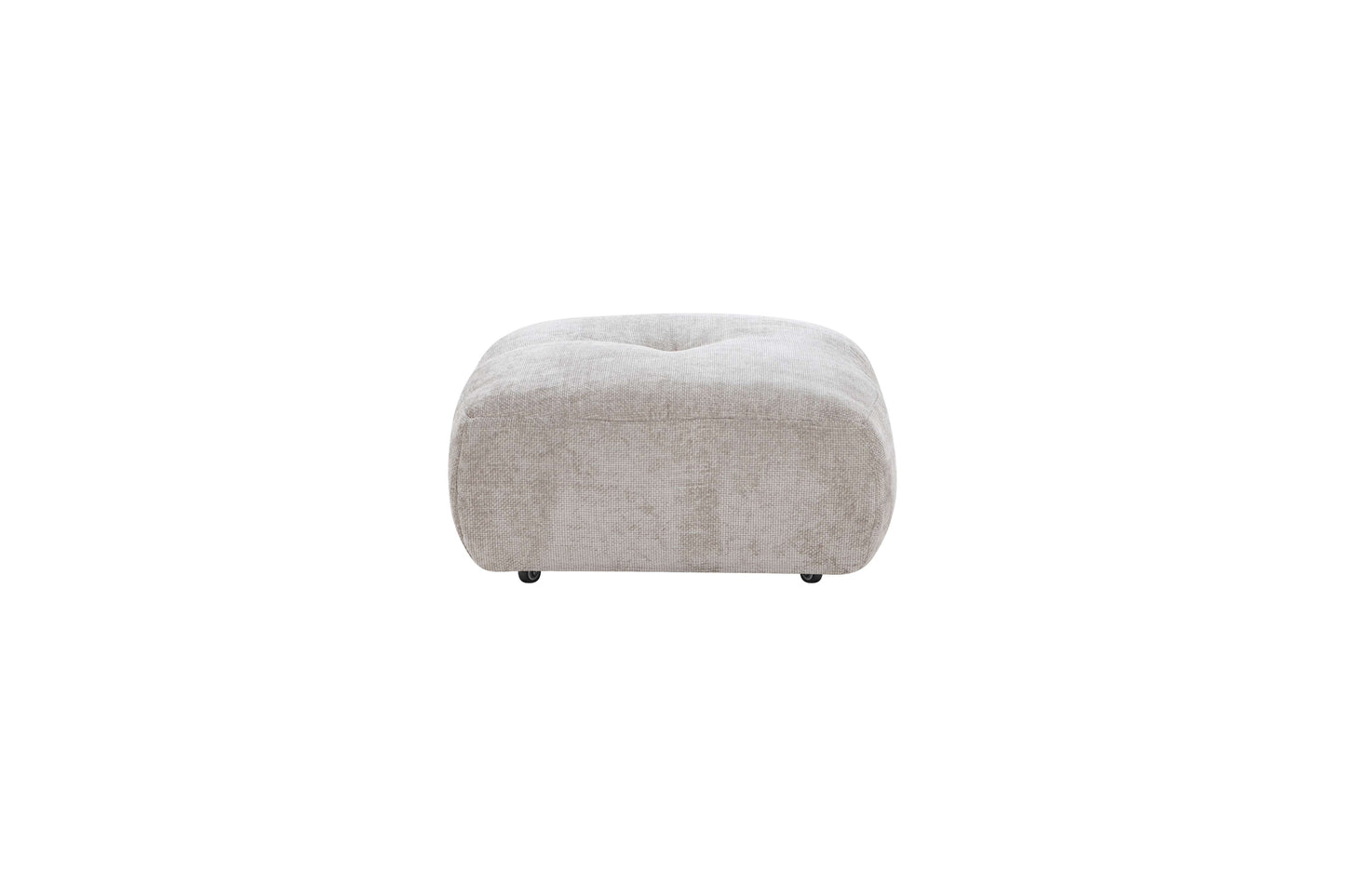 Canapé d'angle avec pouf en tissu anti tache réversible , 321x228xH97CM - EDEN