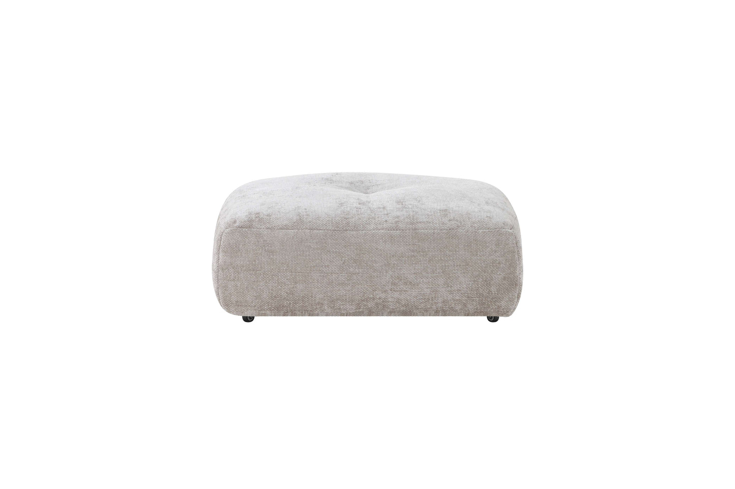 Canapé d'angle avec pouf en tissu anti tache réversible , 321x228xH97CM - EDEN