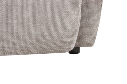 Canapé d'angle avec pouf en tissu anti tache réversible , 321x228xH97CM - EDEN