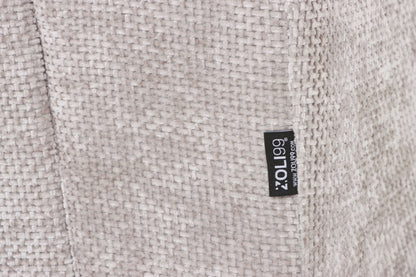 Canapé d'angle avec pouf en tissu anti tache réversible , 321x228xH97CM - EDEN